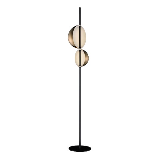 Brass Floor Lamp by Victor Vaisilev for Oluce For Sale