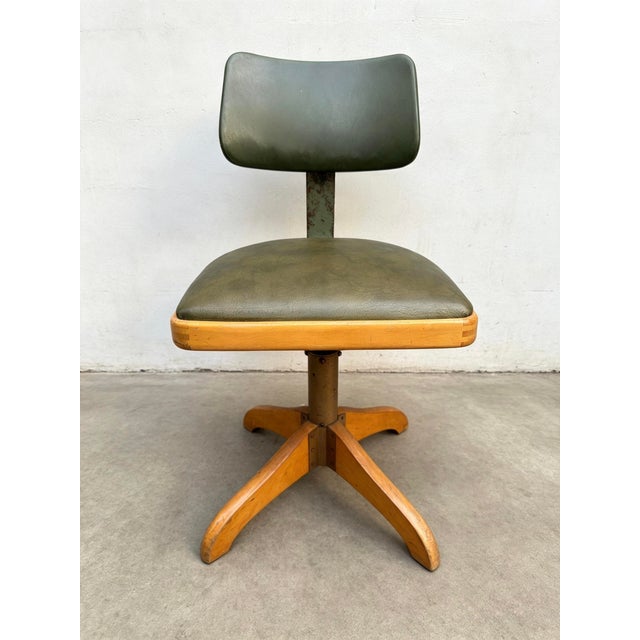 Industrial Factory Chair from Ama Elastik, 1930s For Sale - Image 3 of 11