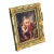 French Rococo Romantic Courtship Wall Art With Hand-Gilded Gold Leaf Frame in Sage Green Finish For Sale