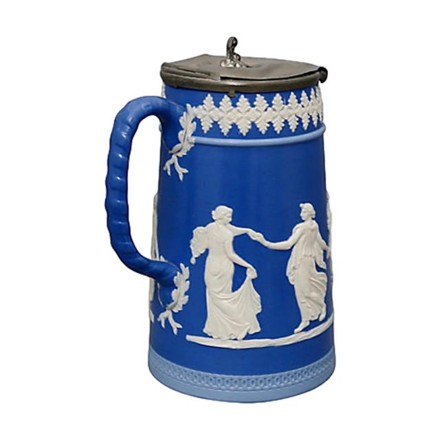 English 19Th-C Dudson Dancing Hours Pitcher For Sale - Image 3 of 6