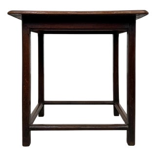Antique English Oak Side Table For Sale