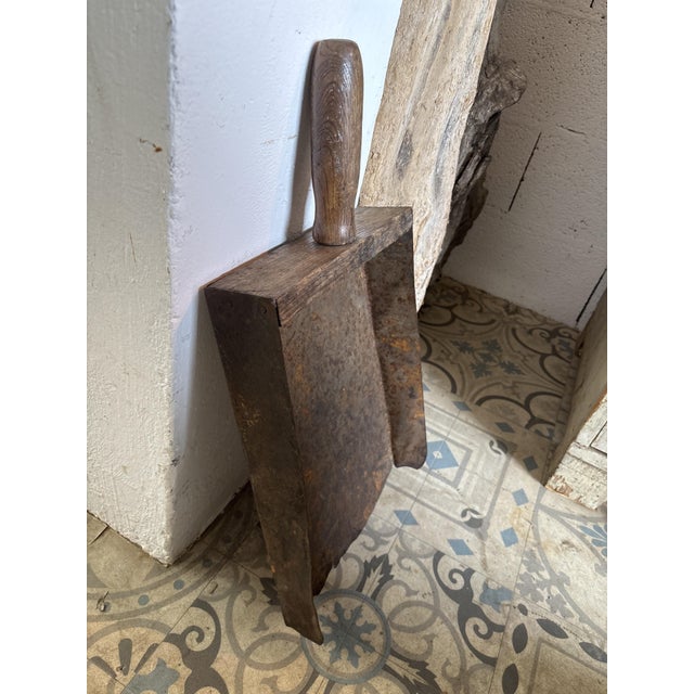 Vintage Wooden and Metal Grain Scoops, 1920s, Set of 2 For Sale - Image 6 of 10