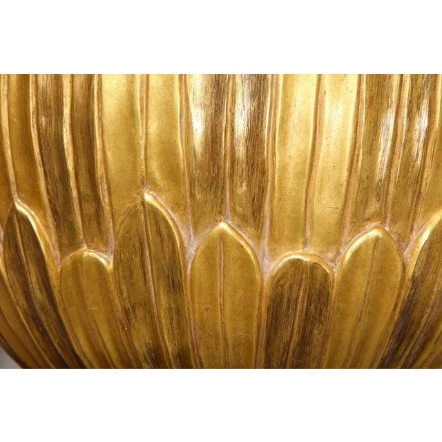 Wood Bespoke Giltwood Hand-Carved Fixture For Sale - Image 7 of 12