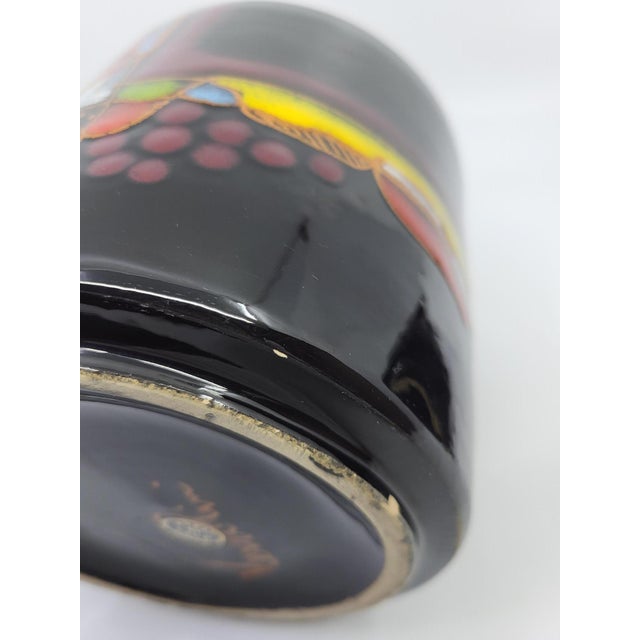 Covered Pot in Black Ceramic by Cesare Verzolini, Italy, 1960 For Sale - Image 12 of 13