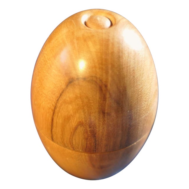 Collapsable Travelling Treen Egg Cups, Set of 2 For Sale