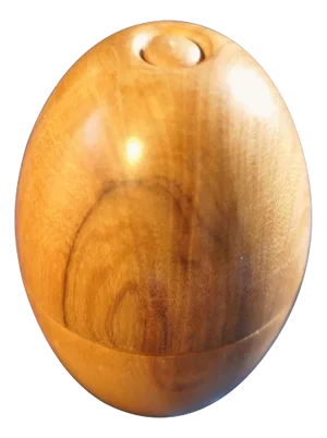 Collapsable Travelling Treen Egg Cups, Set of 2