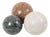 Large Vintage Polished Marble and Natural Stone Spheres, 1980s, Set of 3 For Sale