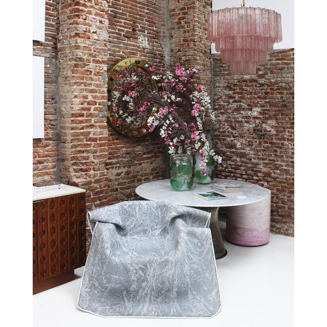 Warren Platner Mid-Century Marble and Steel Dining Table by Warren Platner for Knoll Inc., 1970s For Sale - Image 4 of 5
