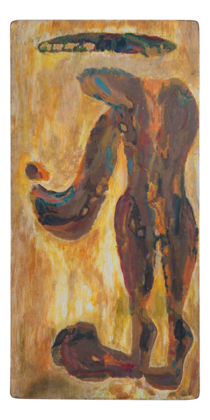 Unknown Artist, Abstract Figurative Form, 1950s, Oil on Board