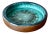 Danish Bowl in Blue Green from Ting Keramik, 1970s For Sale
