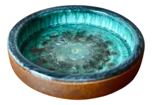 Danish Bowl in Blue Green from Ting Keramik, 1970s