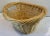 Boho Chic Vintage Wicker Oval Shaped Basket For Sale - Image 3 of 9
