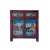 Brick Red Chinese Distressed Red Blue Old Scenery Graphic Credenza Cabinet For Sale - Image 8 of 8