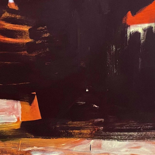 2020s Contemporary Abstract Mixed Media on Canvas Painting "Untitled Almost Black" by Paul Landauer For Sale - Image 5 of 7