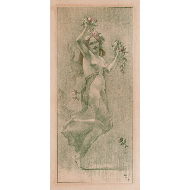 Armand rassenfosse (1862-1934) danse (dance) original lithograph from the glorious portfolio "l'estampe moderne", issue #6...