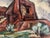 Rustic Henry Emil Salloch Original Pastel on Paper Pecos Mission, 1959 For Sale - Image 3 of 8