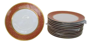 1960s Porcelain Salad Plates by Rosenthal for Lord & Taylor - Set of 12