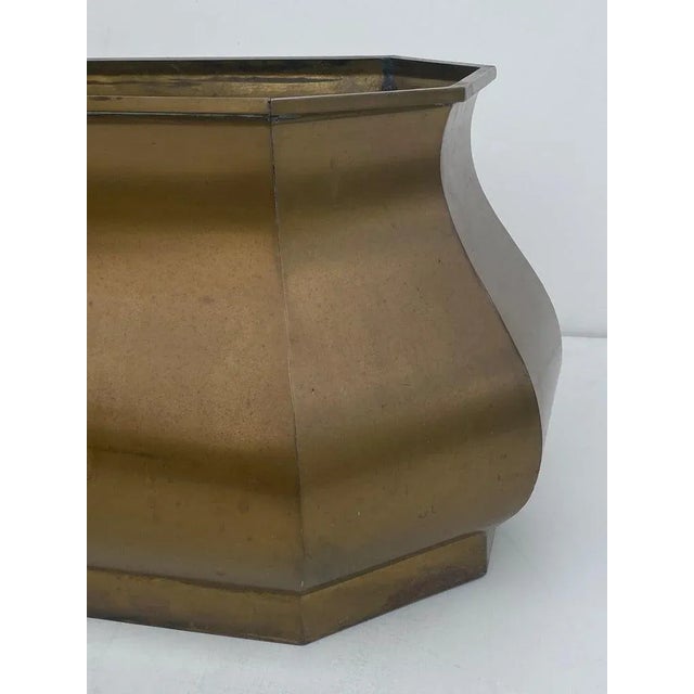 1980s Chapman Brass Planter For Sale - Image 9 of 13