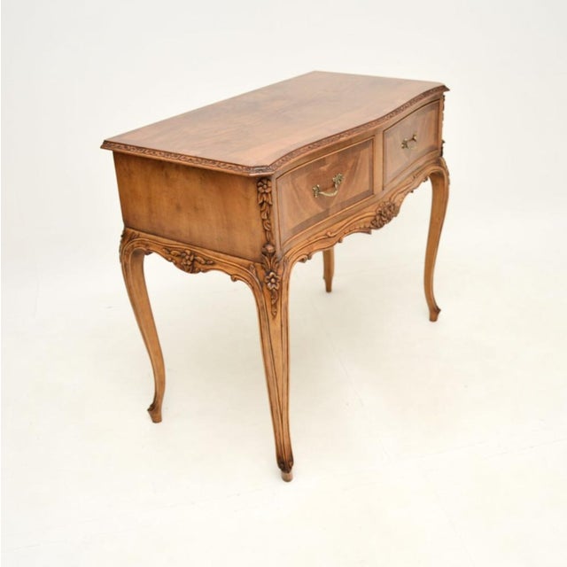 French Walnut Console Table, 1920s For Sale - Image 3 of 12
