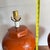 Ceramic Mid Century Modern Terra Cotta Colored Ceramic Table Lamps- A Pair For Sale - Image 7 of 12