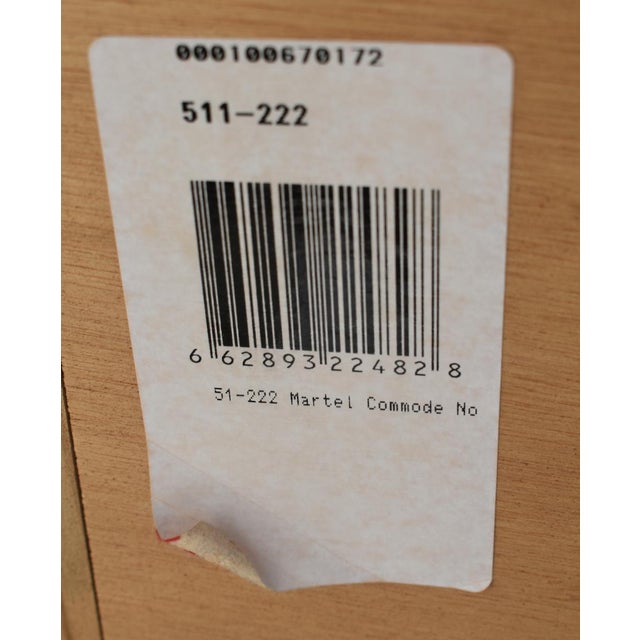 Vintage Century French Provincial Bombe' Cherry Commode For Sale - Image 12 of 13