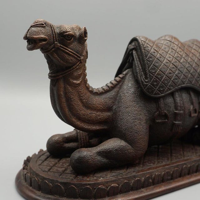 Carved Wooden Recumbent Camel, 1890s For Sale - Image 6 of 10
