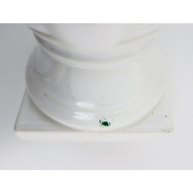 White Italian White Urns or Vases - A Pair For Sale - Image 8 of 12