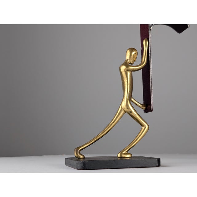 Sculptural Bronze Candelabras from Karl Hagenauer, 1940s, Set of 2 For Sale - Image 4 of 17