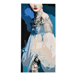 Carole Grandgirard, The Dress, 2023, Oil Painting on Canvas For Sale