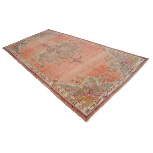 Vintage Hand Knotted Turkish Large Area Rug For Sale - Image 6 of 18
