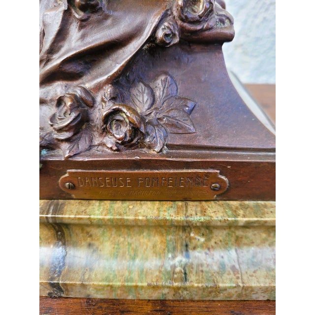 Eugène Marioton, Pompeian Dancer, Bronze, Late 19th-Early 20th Century For Sale - Image 16 of 18