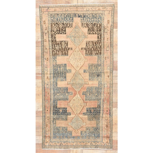 Early 20th Century Antique Persian Malayer Rug - 03'11 X 07'10 For Sale - Image 9 of 9