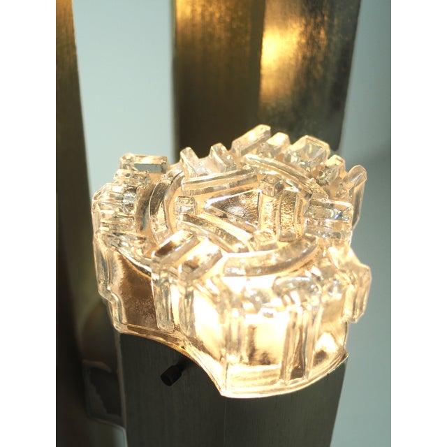 1970s Three Towers Brass Standing Lamp by Gaetano Sciolari, Italy, 1970s For Sale - Image 5 of 15