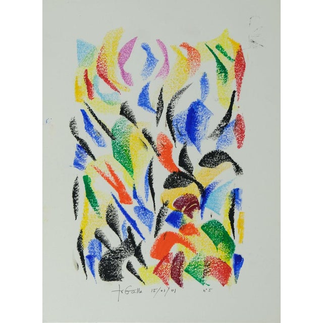 Françoise Galle, The Suspended Flight, Pastel For Sale - Image 7 of 7