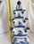 Ceramic Large Tulipiere Vase Blue & White Single Tier Delft Style Chinoiserie For Sale - Image 7 of 9