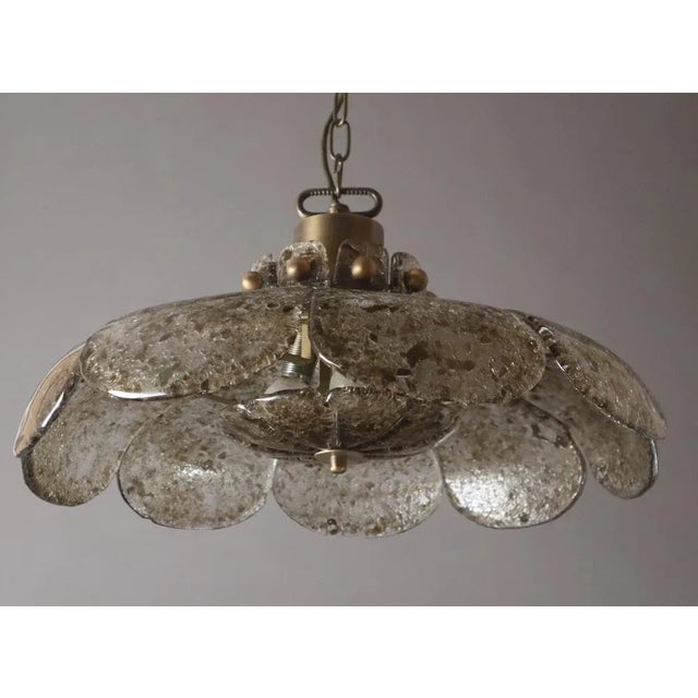 1970s Flower-Shaped Hanging Lamp attributed to J. T. Kalmar For Sale - Image 5 of 13