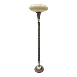 Antique Brass Floor Lamp For Sale