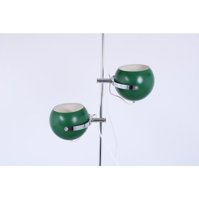 Adjustable Green Double Eyeball Globe Floor Lamp from Anvia, 1970s For Sale - Image 11 of 18