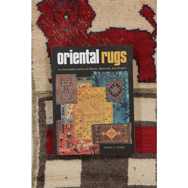 1950s Vintage Gabbeh Extra-Long Pictorial Wool Runner by Rug & Kilim, 1950-1959 For Sale - Image 5 of 9