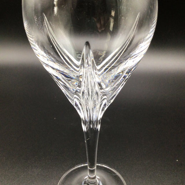 Gorham Trinity Cut Crystal Tulip Bowl Water Goblet-Set of 2 (Look at Photos for Better Appeal) For Sale - Image 12 of 12