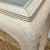 Wood Pencil Reed Console Table with Waterfall Edges & Beveled Glass Top For Sale - Image 7 of 11