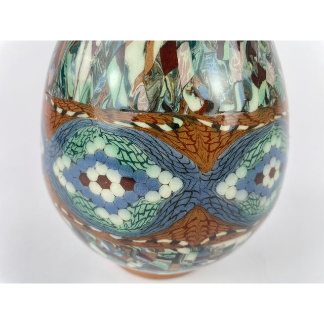 Jean Gerbino Mosaic Ceramic Vase, Vallauris, France, Mid-20th Century For Sale - Image 6 of 12