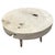 Impressive four inch single slab reclaimed teak wood coffee table. We bleached the teak and added a light white wash...