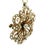 Victorian Late 19th Century Victorian 14k Gold Diamond and Seed Pearl Convertible Pendant Brooch For Sale - Image 3 of 17