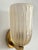 Large Italian Art Deco Style Murano Glass and Brass Wall Lights, 1990s, Set of 2 For Sale - Image 15 of 17