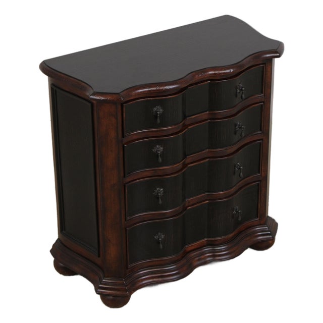 Ethan Allen 4 Drawer Serpentine Chest Commode For Sale