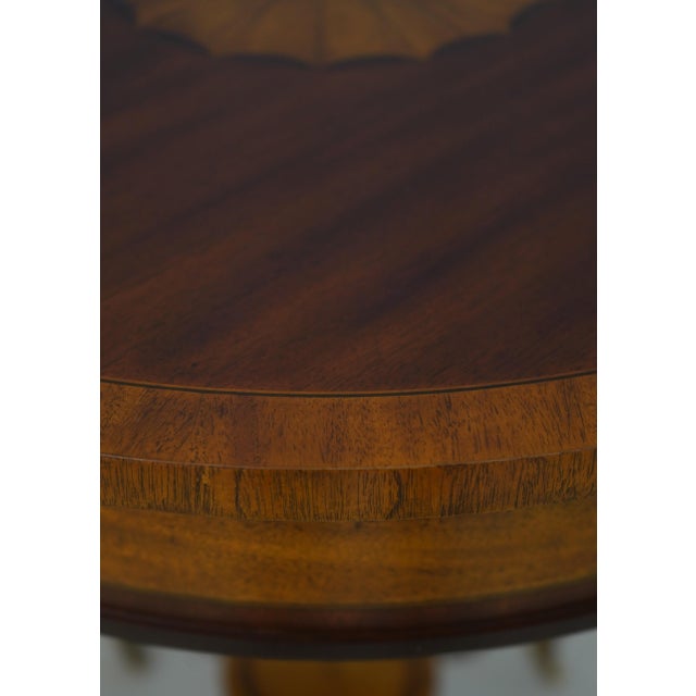 1990s Maitland Smith Georgian Style Mahogany Inlaid Table For Sale - Image 5 of 13