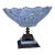 19th Century Hollywood Regency Crystal Bowl Marble Bronze Pedestal Compote For Sale
