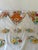 Cheerful Martini Glasses With Colorful Flowers Pattern Set 8 For Sale - Image 4 of 5