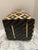 Rustic Wood Black and Tan Basket For Sale - Image 4 of 5